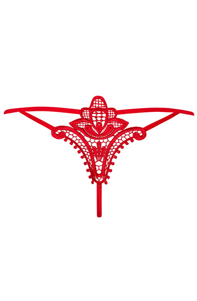 Obsessive Luiza Thong Red - Lace panties 5