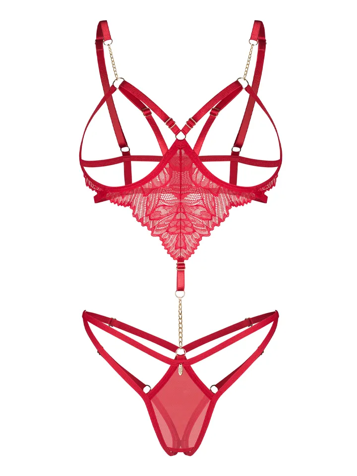 Obsessive Matildea Crotchless Teddy Red - Teddy 3 [full]