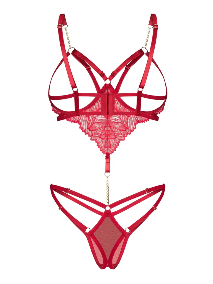 Obsessive Matildea Crotchless Teddy Red - Teddy 4 [full]