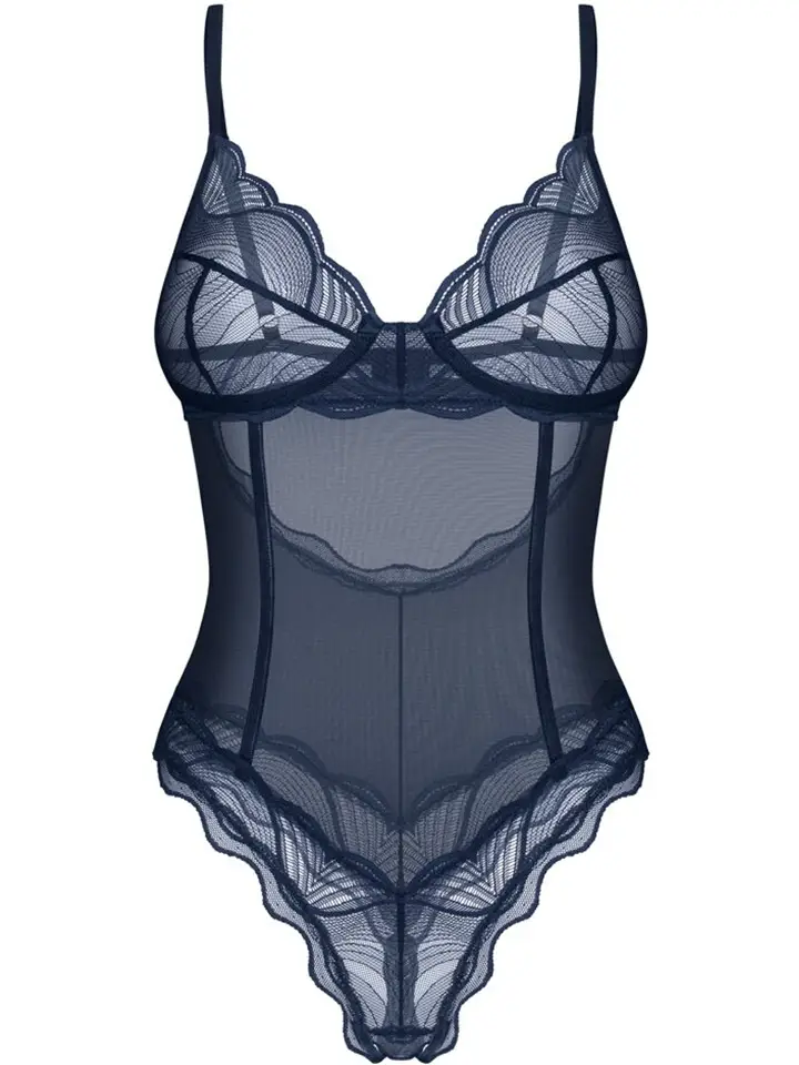 Obsessive Nightly Blue Crotchless Teddy - Teddy 3