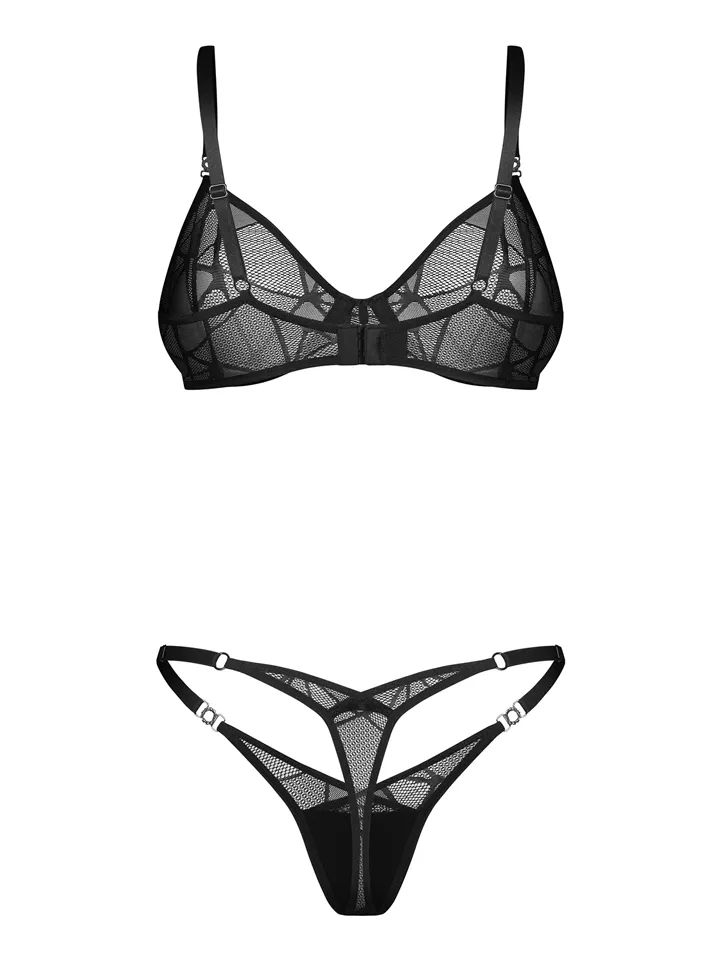 Obsessive Olianna 2-pcs Set Black - Underklädesset 4 [full]