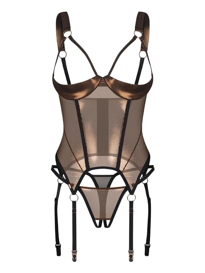 Obsessive Soranna Cupless Corset & Crotchless Thong - Corset 4 [full]