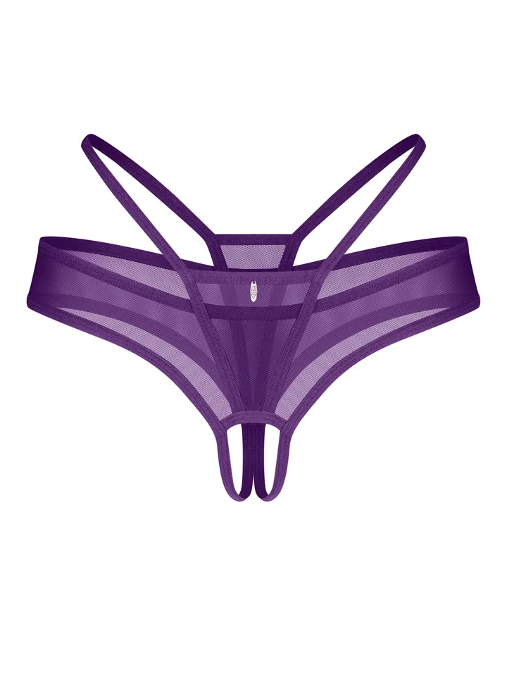 Obsessive Vibres Crotchless Thong - Crotchless panties 3 [full]