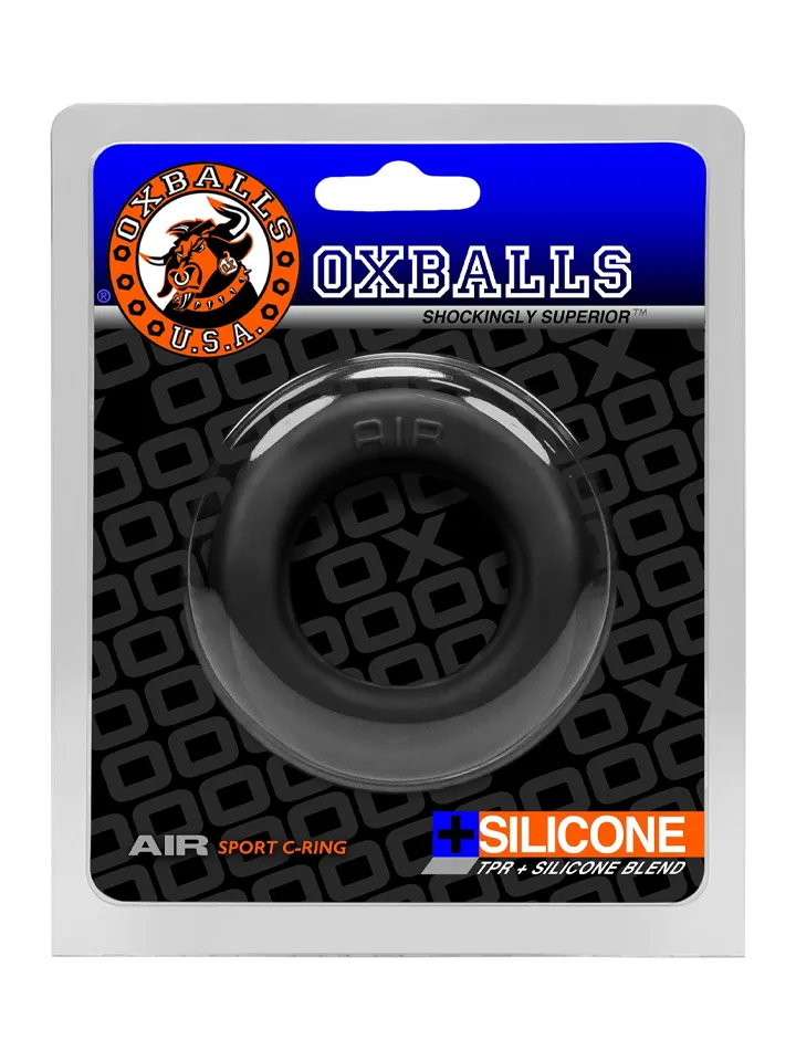 Oxballs Airflow Vented Cockring Black - Cock ring 2 [full]