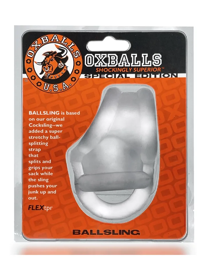 Oxballs Ballsling Ball Splitter Clear Ice - Penis & scrotum rings 3 [full]