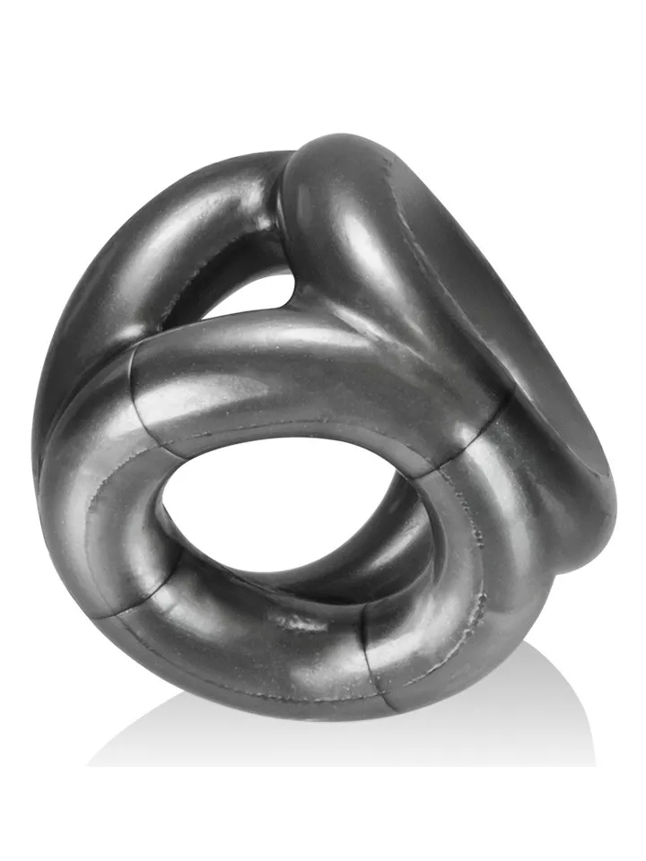 Oxballs Tri-Sport 3-Ring Cocksling Grey - Penis & scrotum rings 2 [full]