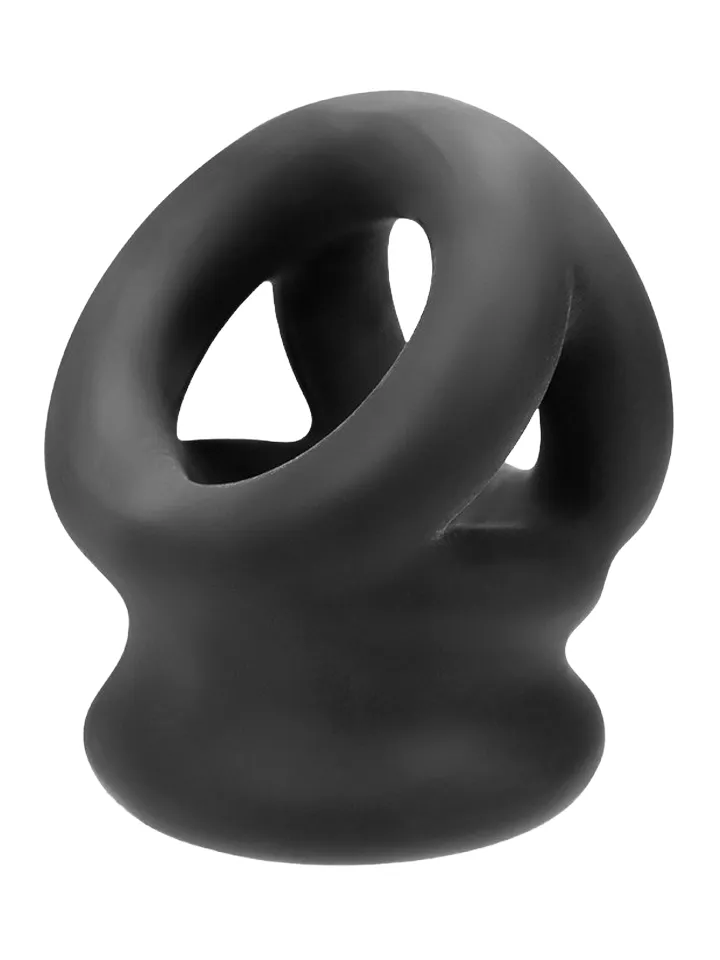 Oxballs Tri-Squeeze Ballstretching Sling Black - Penis & scrotum rings 1 [full]