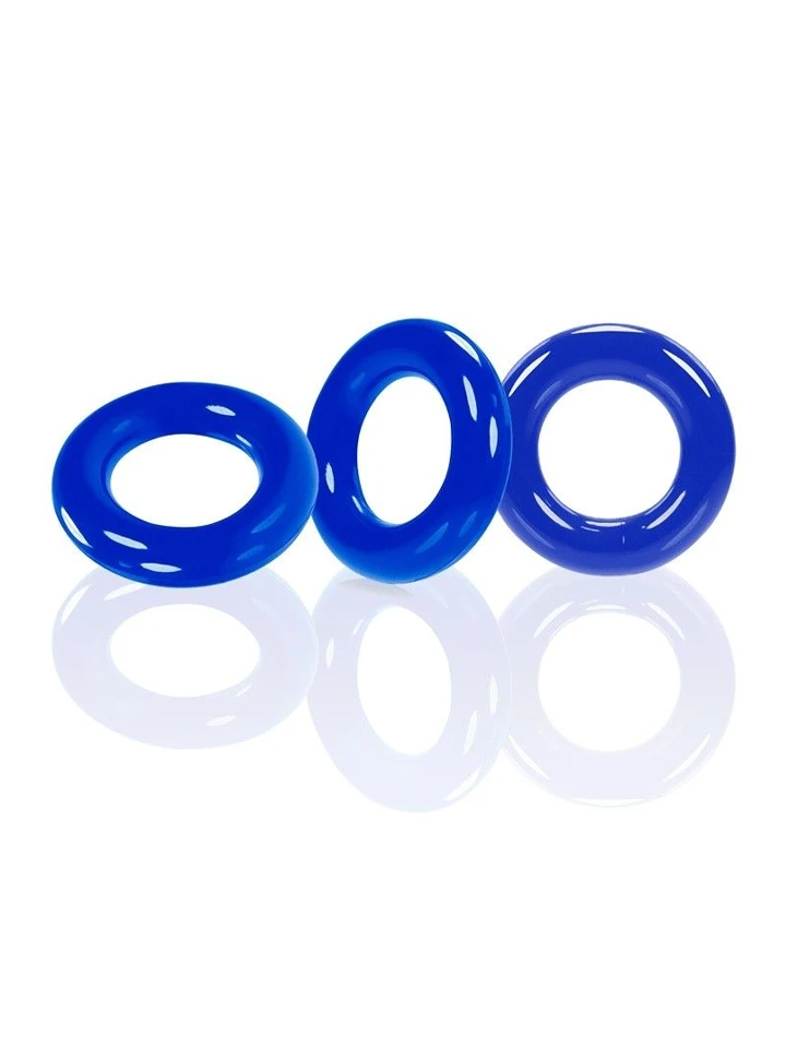 Oxballs Willy Rings Cock Rings Blue 3-pack - Cock ring set 1 [full]