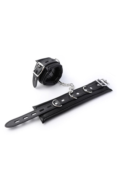 Padded Adjustable Handcuffs Black - Handcuffs 3