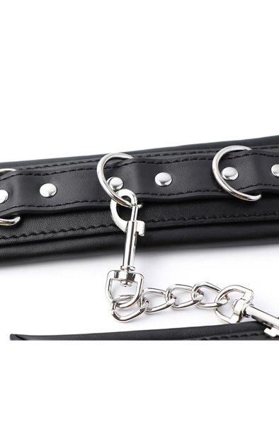 Padded Adjustable Handcuffs Black - Handcuffs 4