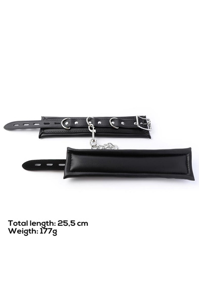 Padded Adjustable Handcuffs Black - Handcuffs 7