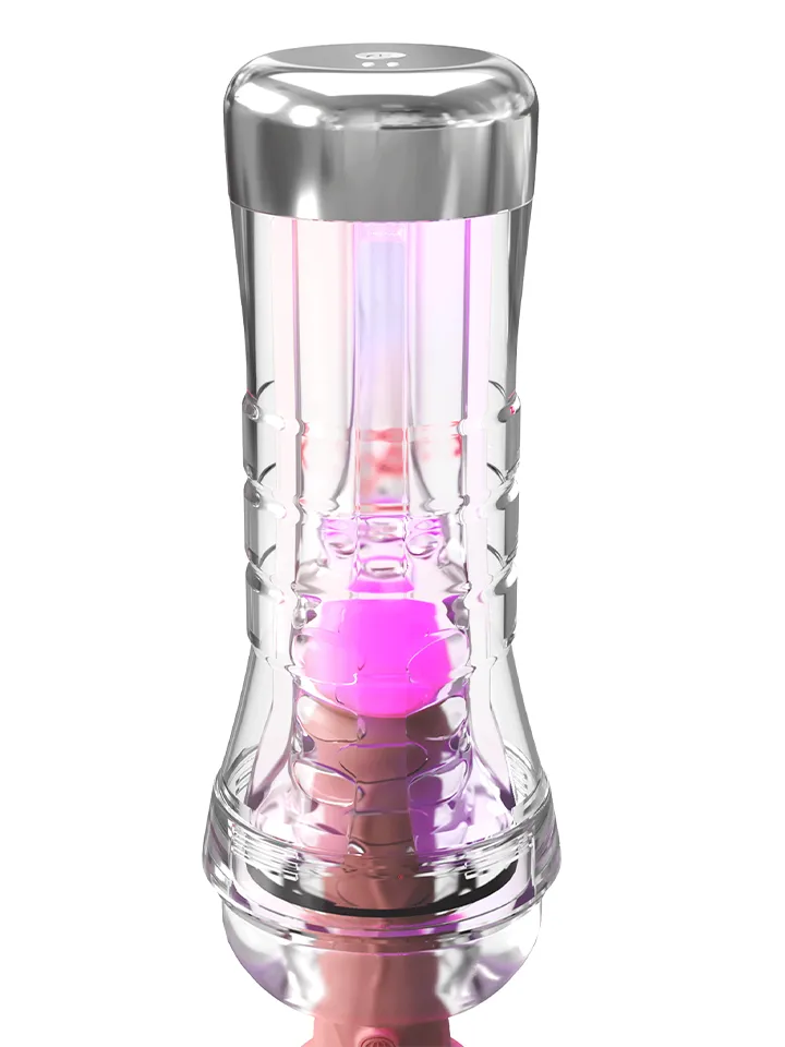 PDX Elite ViewTube XXL See-Thru EZ-Grip LED Stroker - Stroker 2 [full]