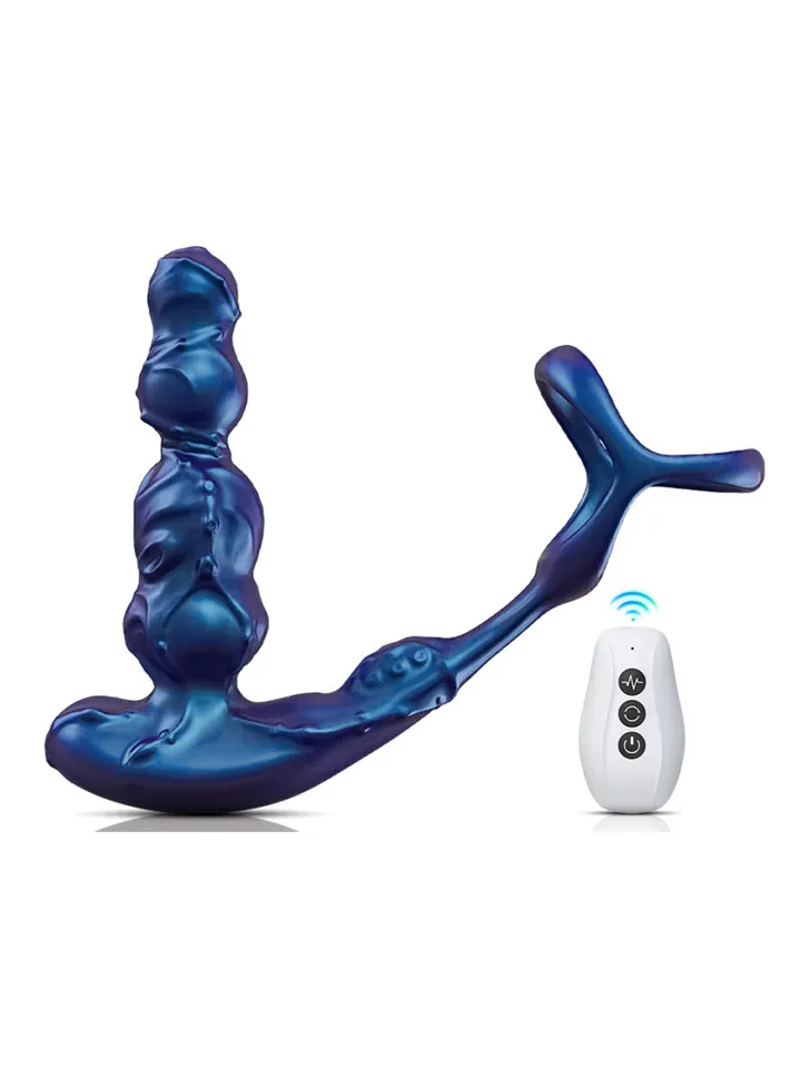 Penerotaty Vibrating Plug + Ballstretcher - Prostate vibrator with penis ring 2 [full]