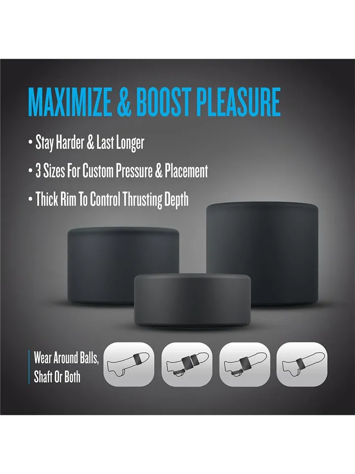 Performance Plus Accelerate Cockring Set - Cock ring set 3 [full]