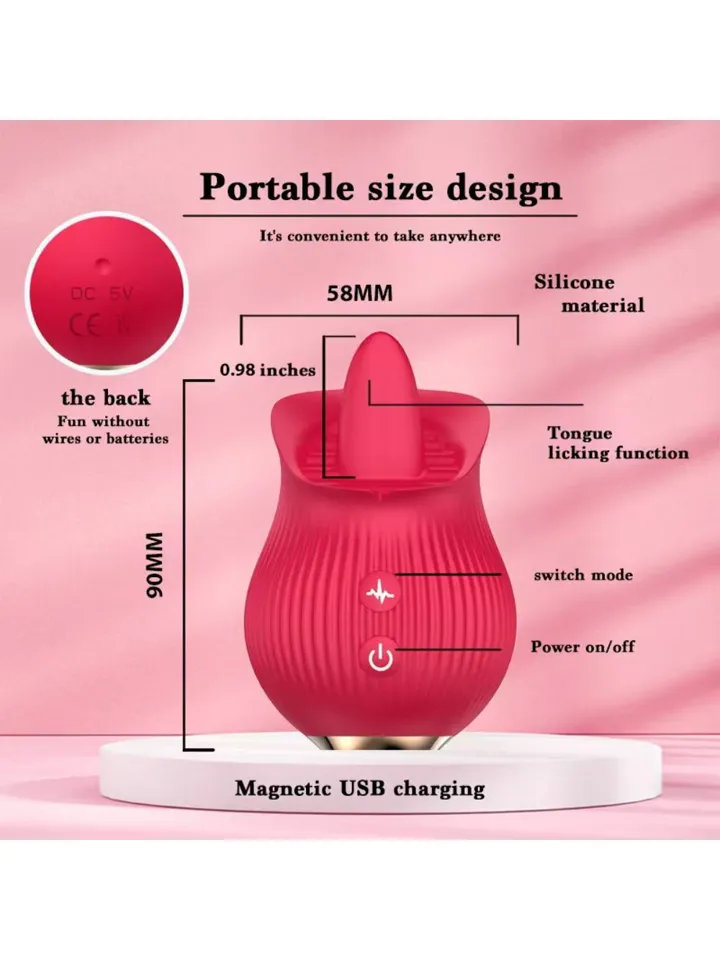 Petal Bliss Tongue-Licking Vibrator - Clitoral vibrator 3 [full]