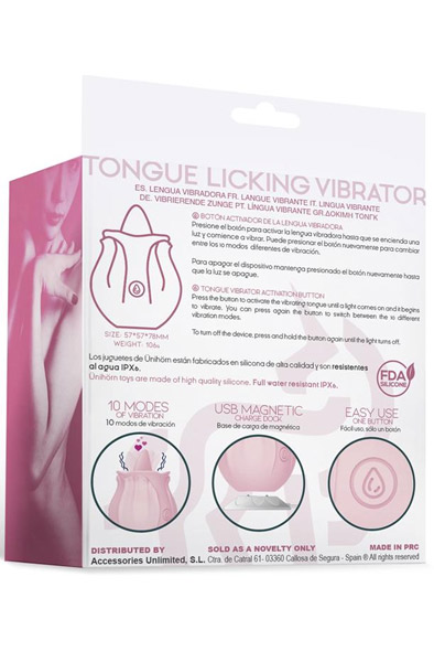 Pinkrose Tongue Licking Vibrator - Clitoral stimulator 4