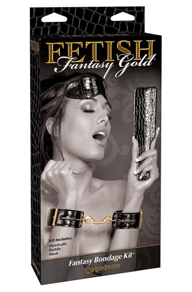 Pipedream Fantasy Bondage Kit Gold/Black - Exklusives Bondage-Set 2