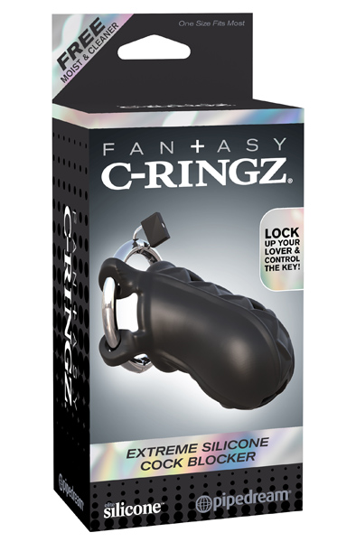 Pipedream Fantasy C-Ringz Extreme Silicone Cock Blocker - Chastity cage 2