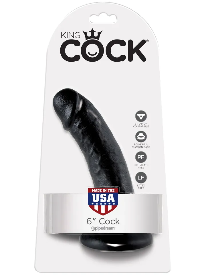 Pipedream King Cock Dildo Black 15 cm - Lifelike dildo 4
