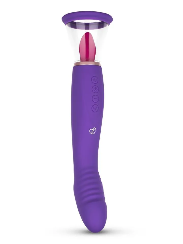 Pleasure Pump With G-Spot Vibrator Purple - Vibrator 1 [full]