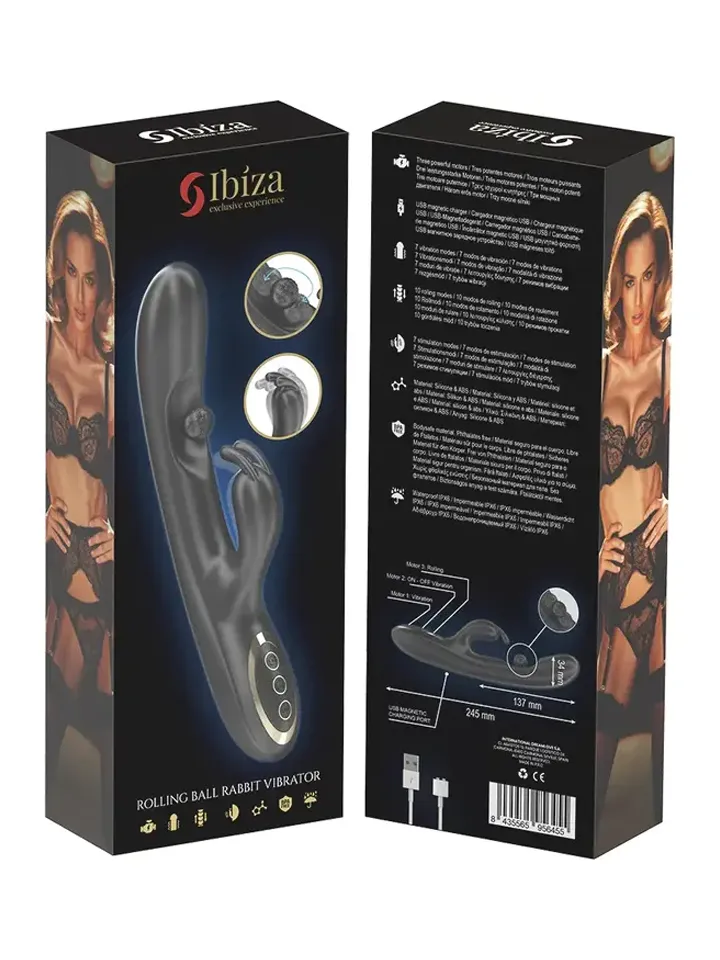 Powerful Rabbit Vibrator With Rolling Pearl - Rabbit vibrator 4 [full]