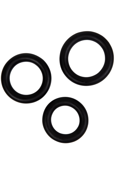 Premium Silicone C-rings 3-pack - Cockring-Set 2