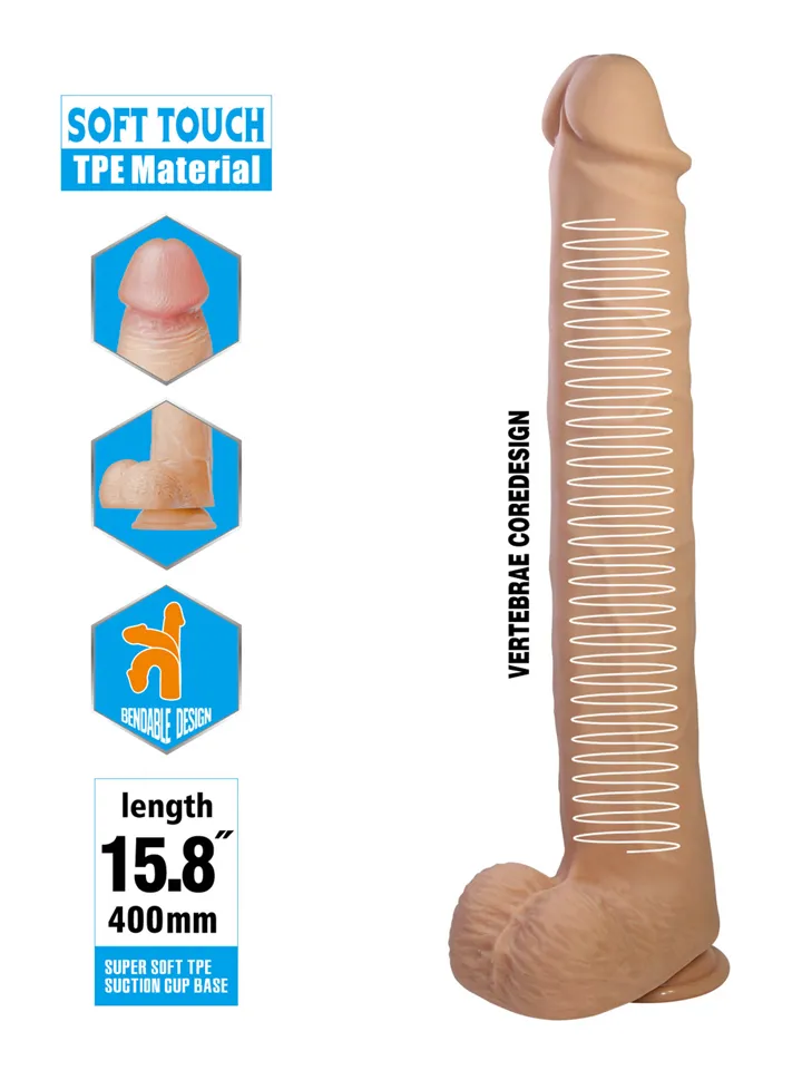 Pretty Love Pat Realistic Dildo 40 cm - XL dildo 2 [full]