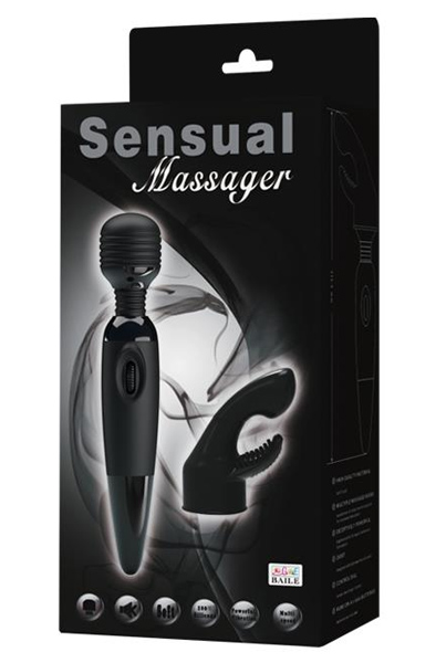 Pretty Love Sensual Massager Black - Zauberstab/Massagestab 3