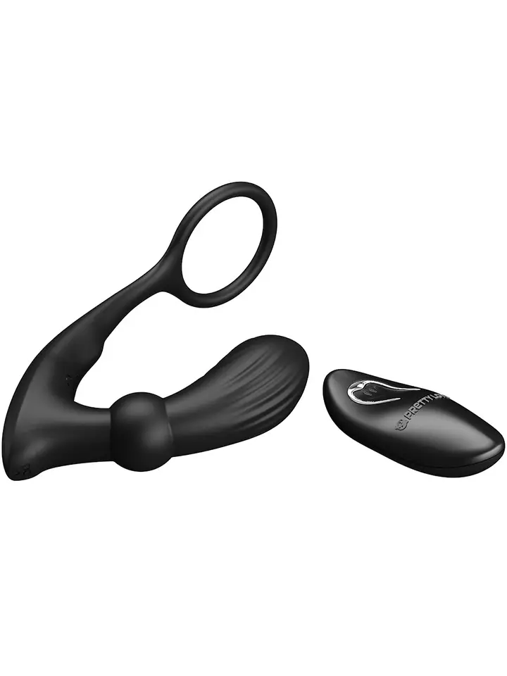 Pretty Love Warren Prostate Stimulator - Anal plug with penis ring 3