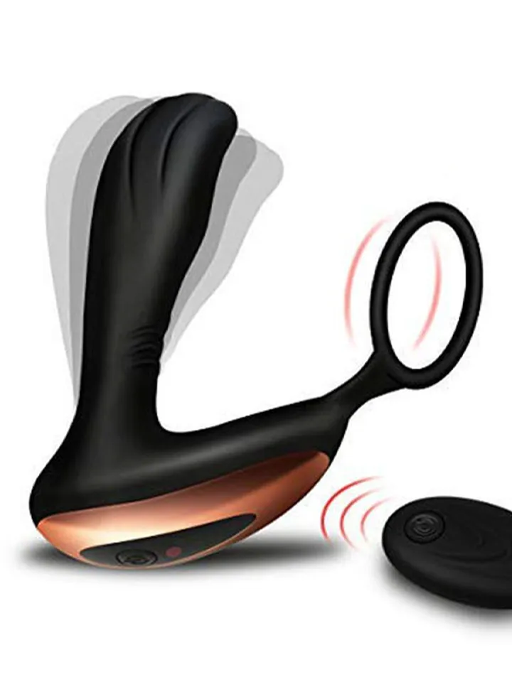 Prostate Massager With Penis Ring - Prostate vibrator with penis ring 1 [full]