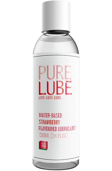 Pure Lube Strawberry Flavoured Lubricant 150 ml - Flavoured lubricant 2