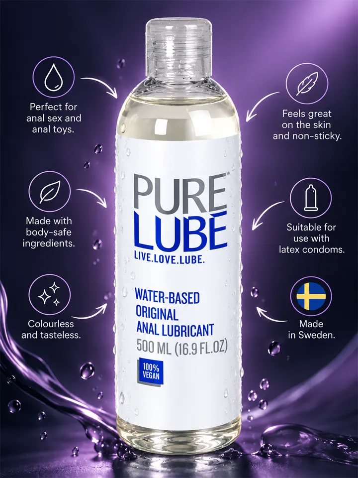 Pure Lube Water-Based Anal Lubricant 500 ml - Analglidmedel 2 [full]