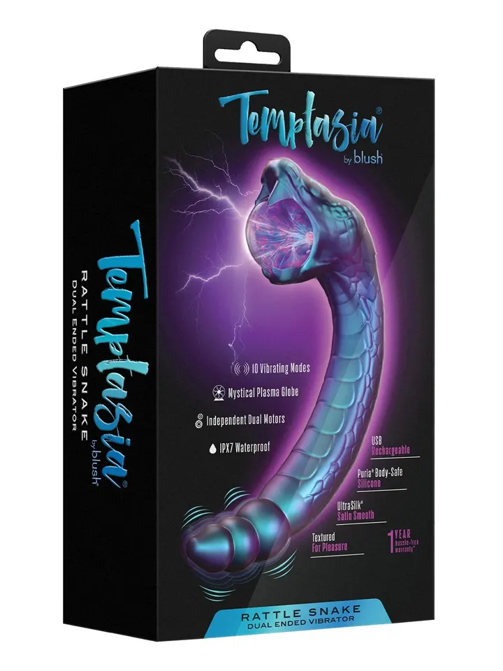 Rattle Snake Glowing Plasma Globe - Dragon dildo 5 [full]