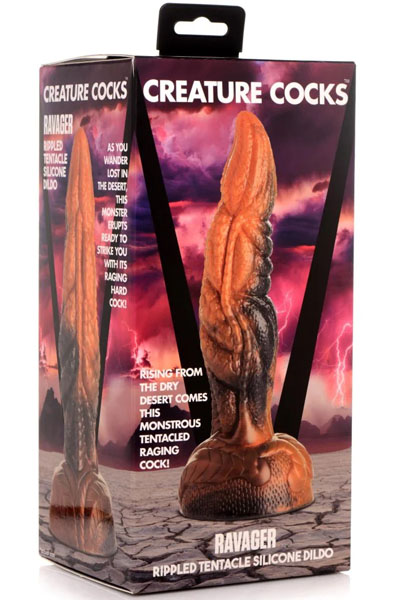 Ravager Rippled Tentacle Silicone Dildo 20 cm - Drachen-Dildo 6