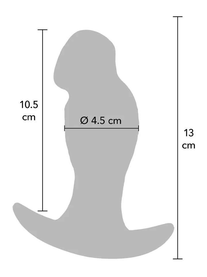 Realistic Buttplug Liquid Silicone 13 cm - Anal plug 2 [full]