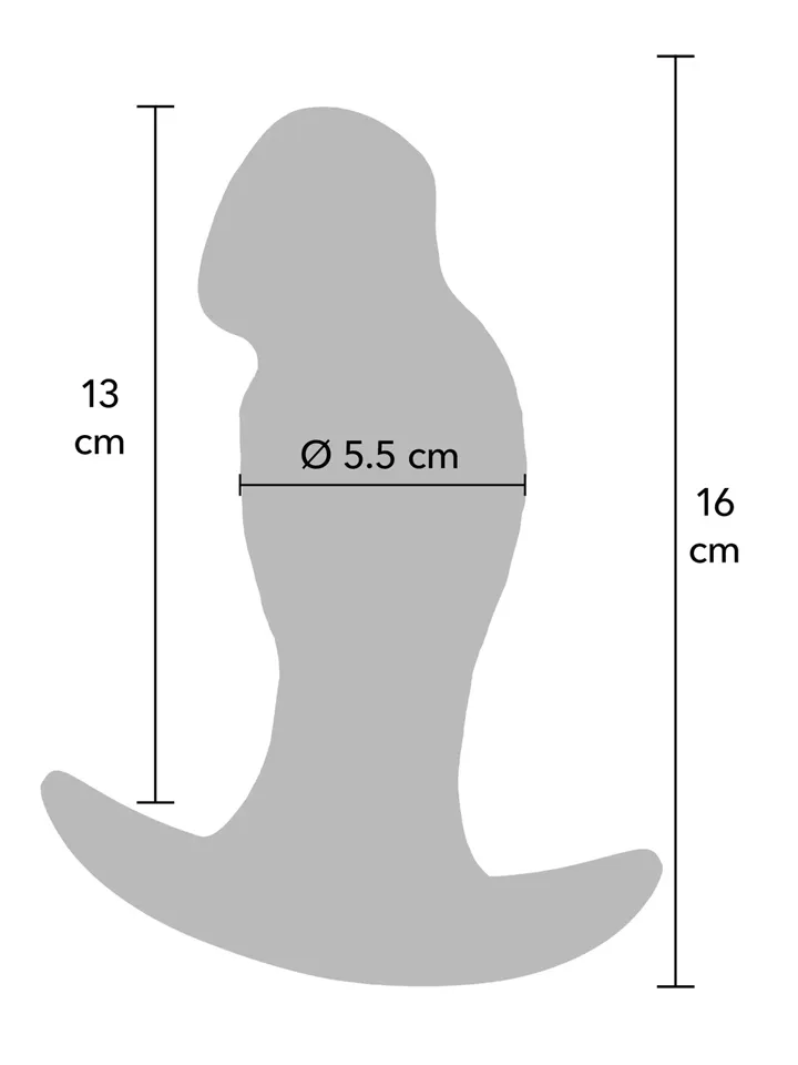 Realistic Buttplug Liquid Silicone 16 cm - Anal plug 3 [full]