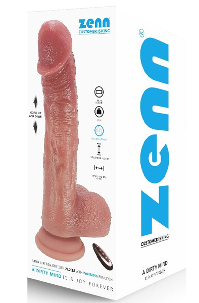 Realistic Dildo Thrusting/Warming Function 22,2 cm - Vibrating dildo 1