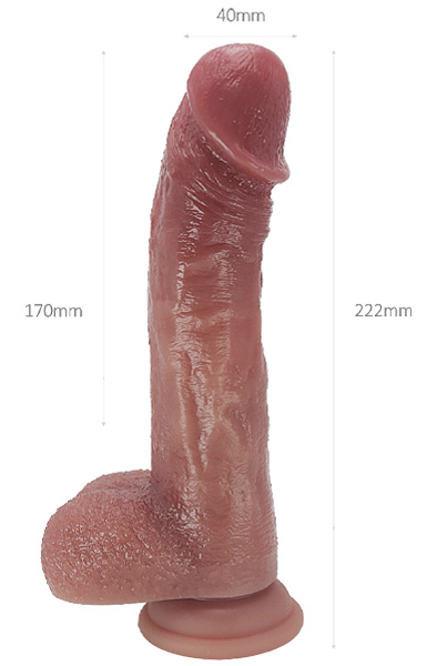 Realistic Dildo Thrusting/Warming Function 22,2 cm - Vibrating dildo 3