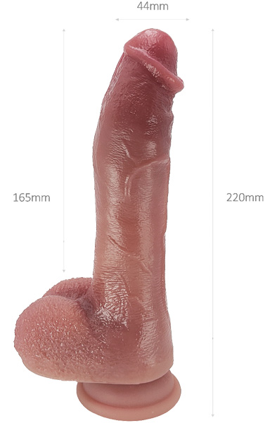 Realistic Dildo Thrusting/Warming Function 22 cm - Vibrating dildo 3