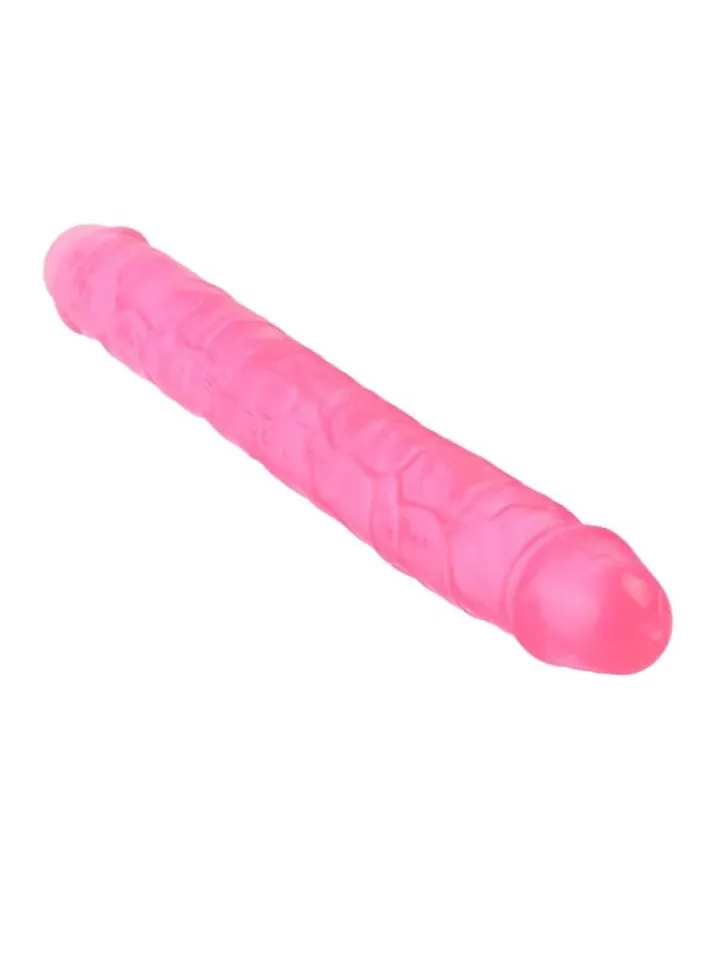Realistic Penis Crystal Jellies Pink 30,5 cm - Dual dildo 2 [full]