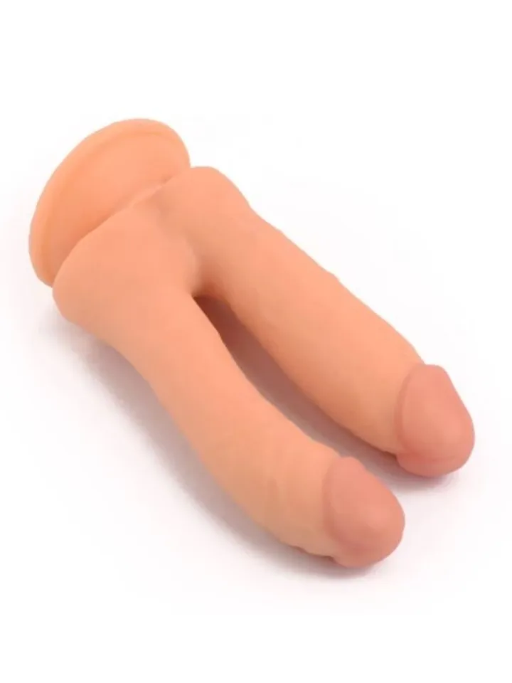 Realistic Penis Double Penetration 18,5 cm - Dual dildo 2 [full]