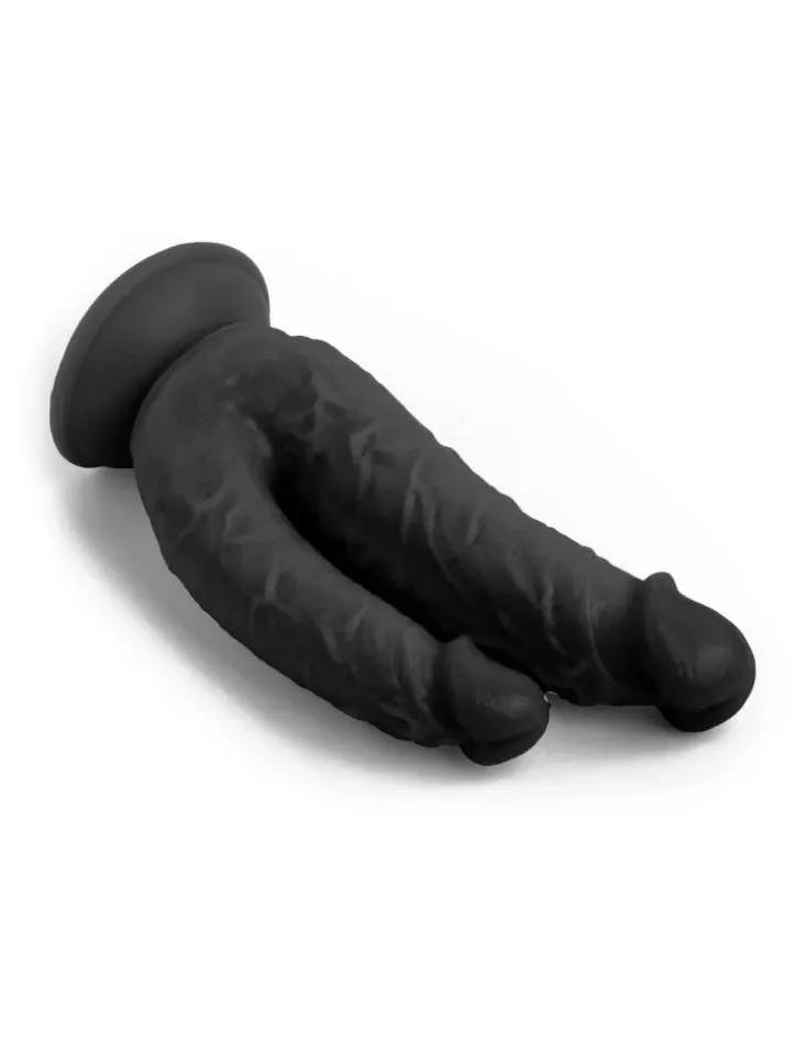 Realistic Penis Double Penetration Black 21 cm - Dual dildo 2 [full]