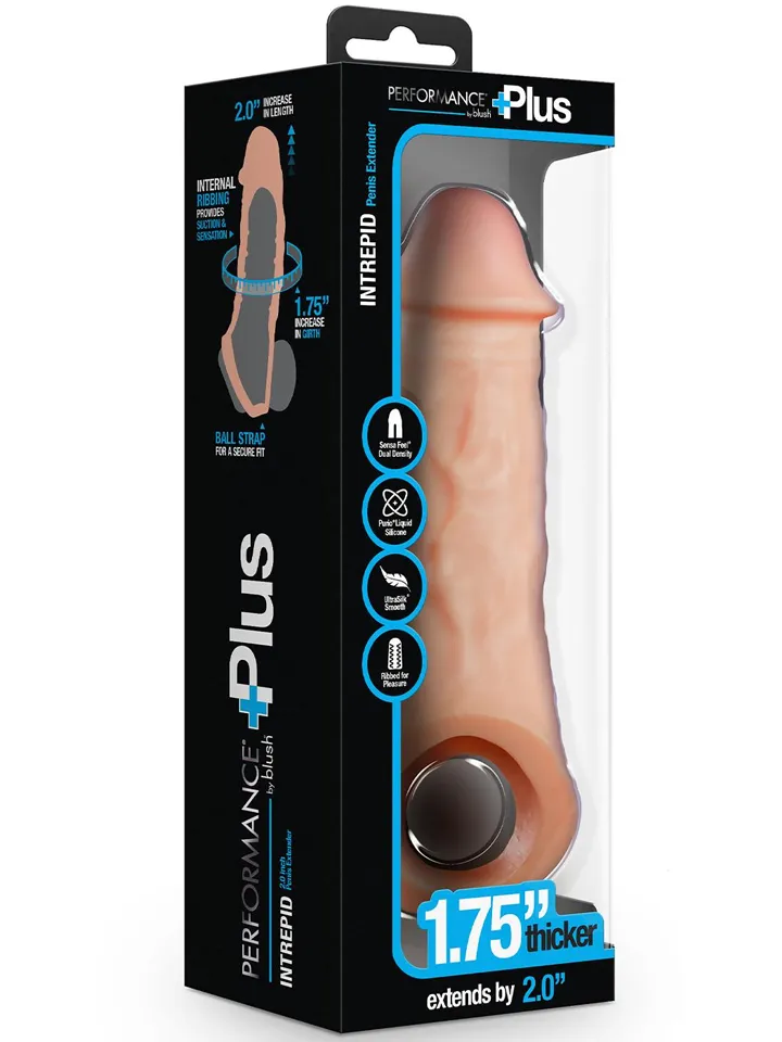 Realistic Penis Extender Sleeve 23,5 cm - Penis extender/penis sleeve 5