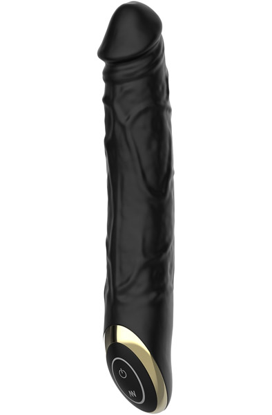 Realistic Vibrating Dildo Black 21 cm - Vibrierender Dildo 1