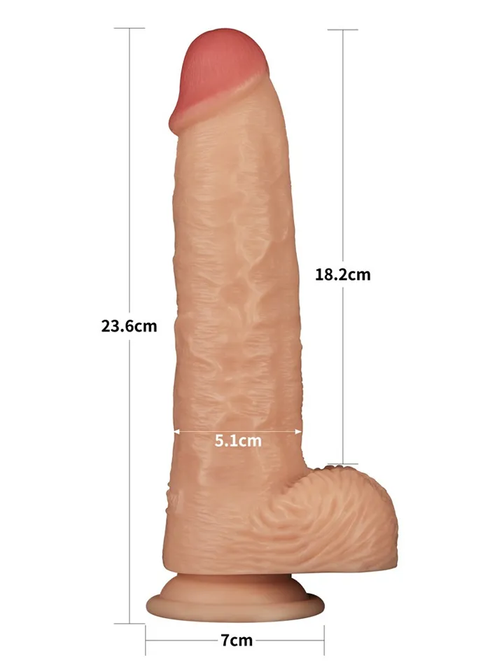 Realistic Vibrating Power Cock 23,6 cm - Vibrating dildo 2 [full]