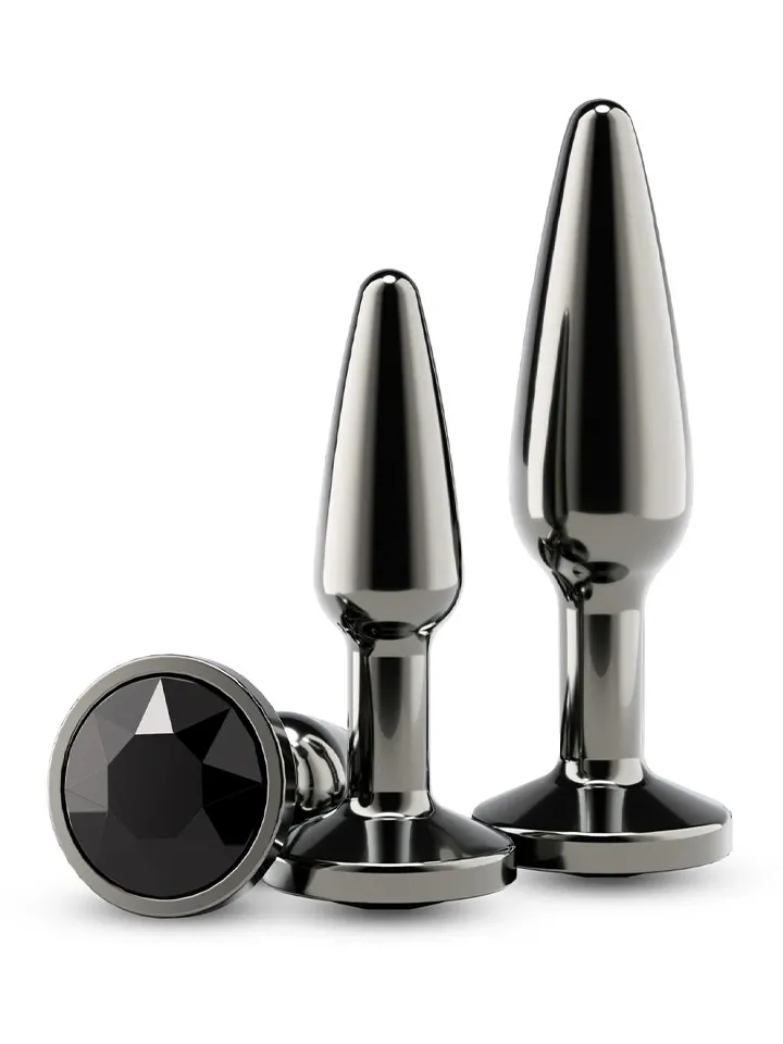 Rear Assets Tapered Trainer Kit Gunmetal Black - Anal plug set 1 [full]