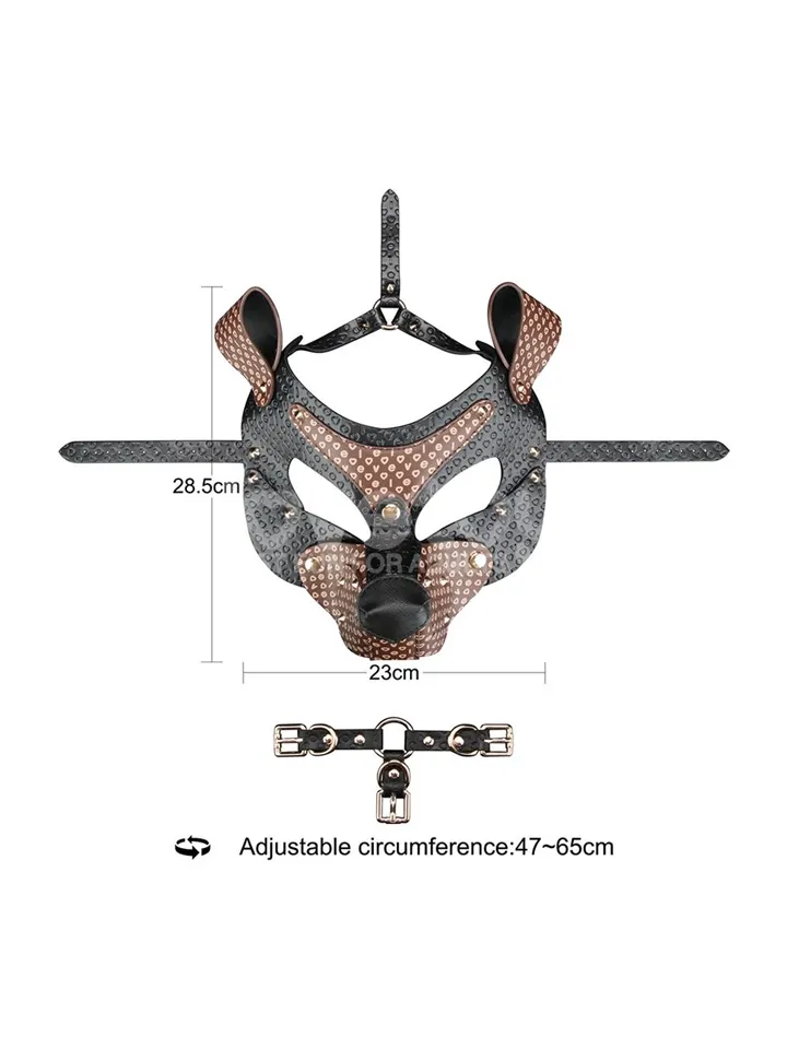 Rebellion Reign Classic Pup Mask - BDSM mask 2 [full]