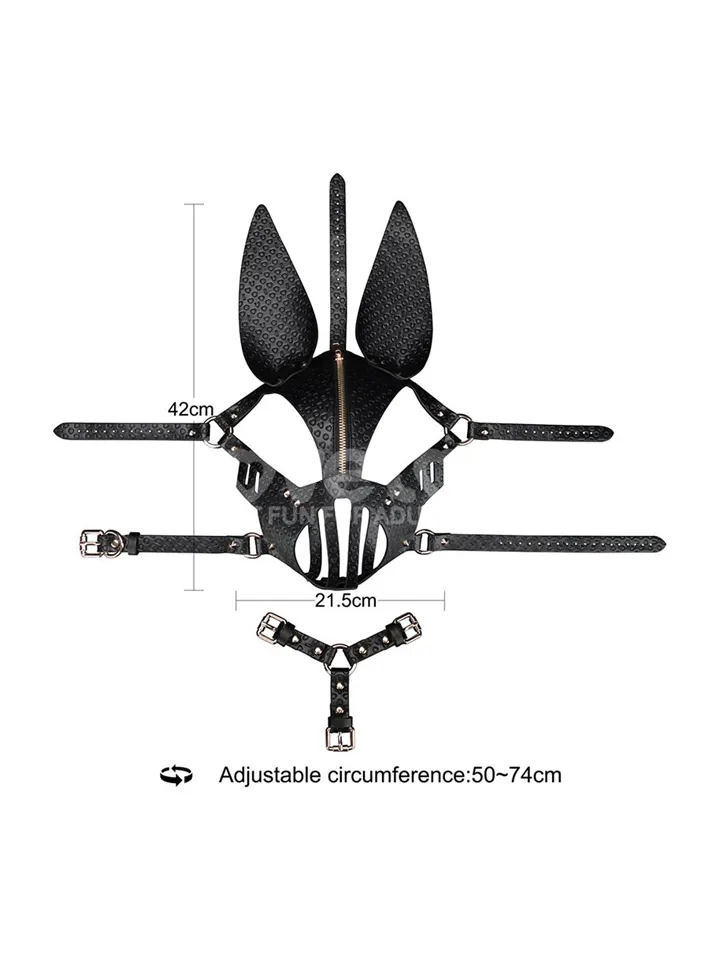 Rebellion Reign Dark Bunny Mask - BDSM mask 2 [full]