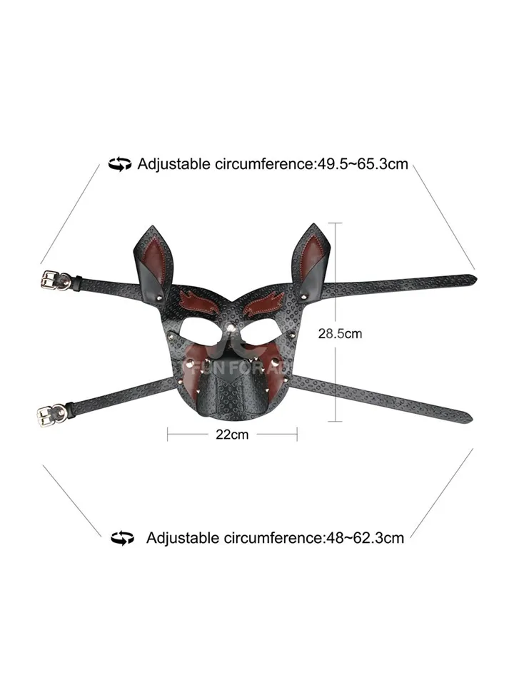 Rebellion Reign Howl Pup Mask - BDSM mask 2 [full]