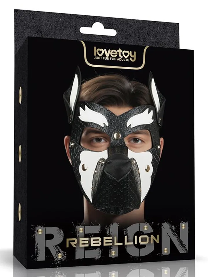 Rebellion Reign Howl Pup Mask White - BDSM mask 1 [full]